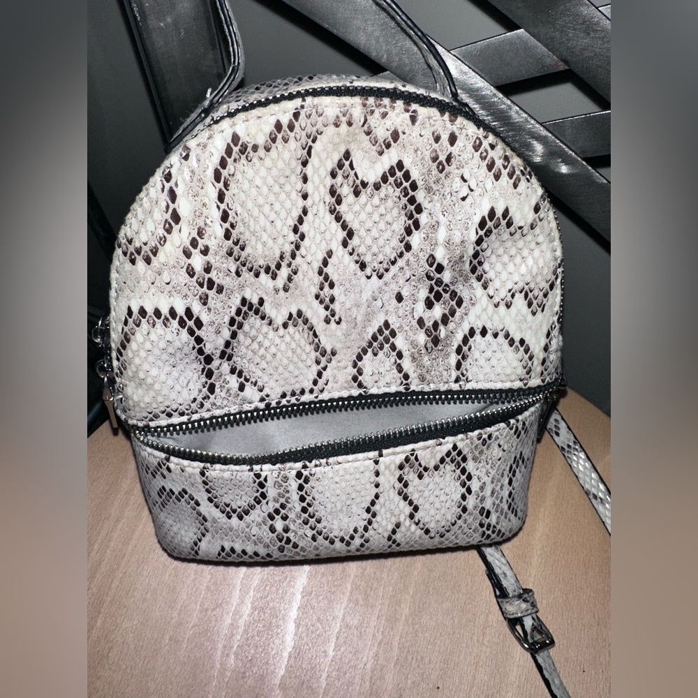 Steve Madden Snakeskin Pattern Mini Backpack - image 5